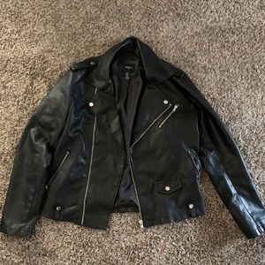 Men’s faux leather jacket